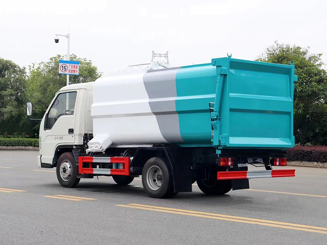 國(guó)六福田小卡4方掛桶垃圾車